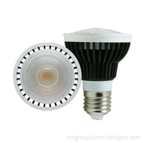 Anti-glare Soft Light Dimmable PAR20 E27 7W LED Lamp, 17/36/45 Degree;/560-610lm 2700K-6000K